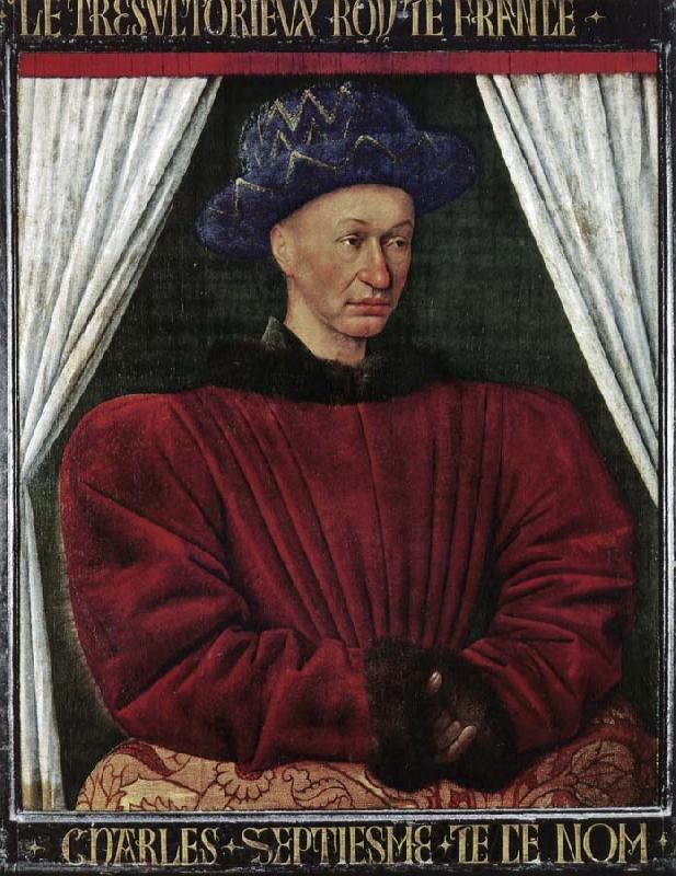 Jean Fouquet Portrait of Charles VII Norge oil painting art